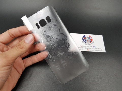 Miếng dán mặt lưng 3D vân rồng cho Samsung S8/S8 Plus