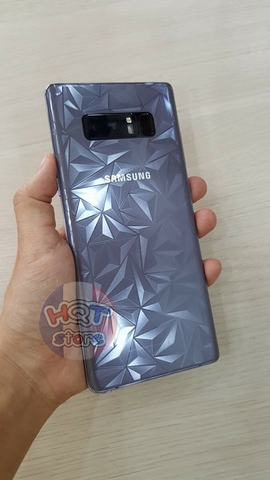 Miếng dán mặt lưng 3D vân kim cương cho Samsung S8/S8 Plus