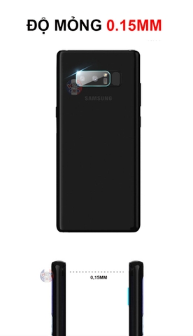 Kính cường lực Camera và Flash cho Samsung Note 8