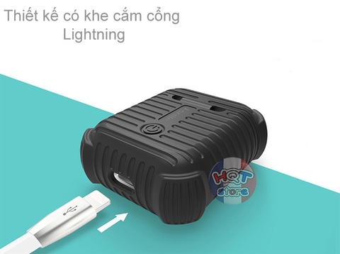 Case silicon chống shock cho tai nghe Apple Airpods i-Smile