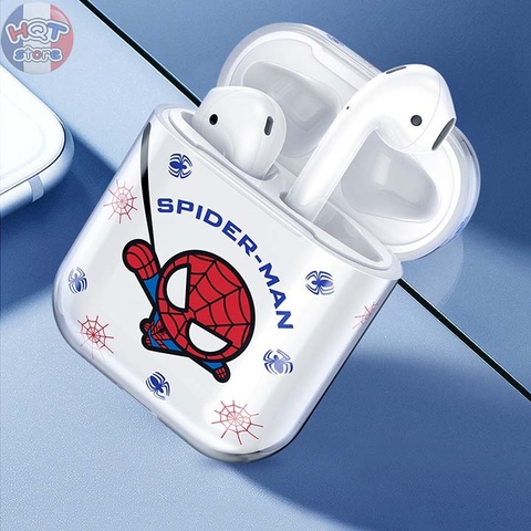 Case Trong Suốt Siêu Anh Hùng Marvel Avengers cho Airpods 1 / 2