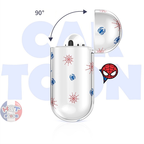 Case Trong Suốt Siêu Anh Hùng Marvel Avengers cho Airpods 1 / 2