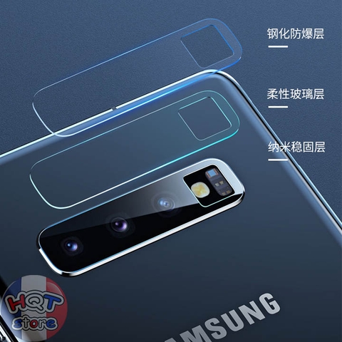 Kính cường lực Camera Flash Usams siêu trong cho Samsung S10 Plus / S10