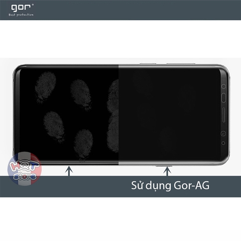 Miếng dán full mặt lưng chống vân tay Gor AG cho S9 Plus