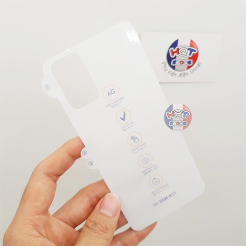 Miếng dán full mặt lưng chống vân tay PPF AG cho S20 Plus / S20