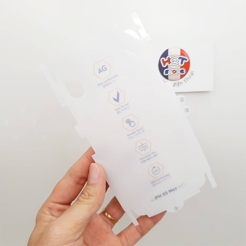 Miếng dán full mặt lưng full viền chống vân tay PPF AG cho Iphone