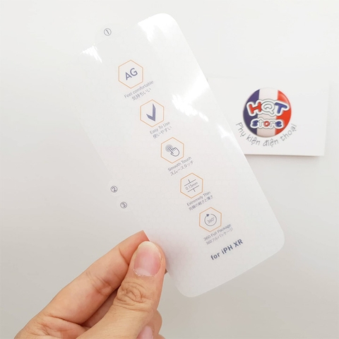 Miếng dán full mặt lưng full viền chống vân tay PPF AG cho Iphone