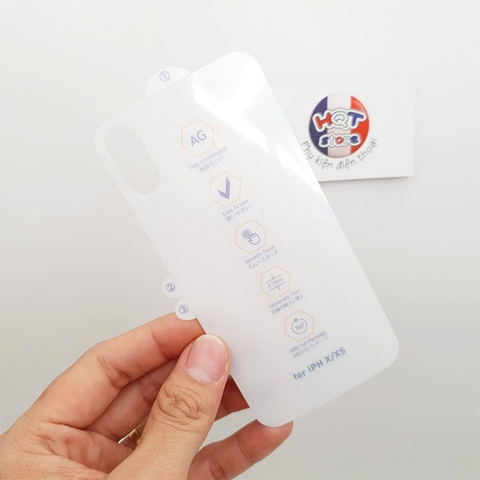 Miếng dán full mặt lưng full viền chống vân tay PPF AG cho Iphone