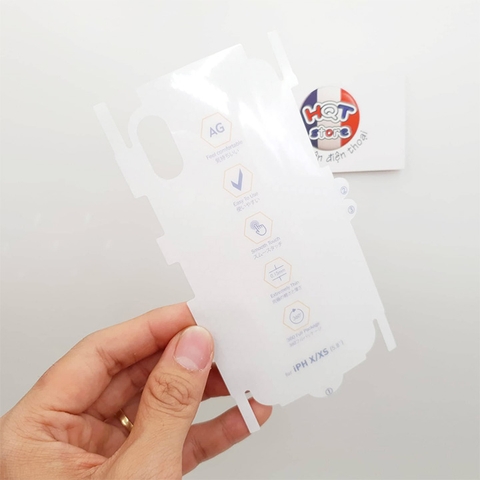Miếng dán full mặt lưng full viền chống vân tay PPF AG cho Iphone