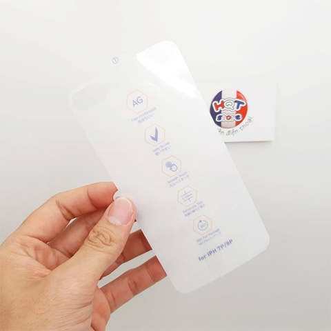 Miếng dán full mặt lưng full viền chống vân tay PPF AG cho Iphone