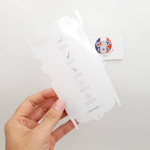 Miếng dán full mặt lưng full viền chống vân tay PPF AG cho Iphone