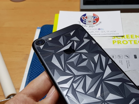 Miếng dán mặt lưng 3D vân kim cương cho Iphone 7 / 8 / 7Plus / 8Plus