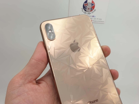 Miếng dán mặt lưng 3D vân kim cương cho Iphone XS Max / XR