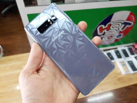 Miếng dán mặt lưng 3D vân kim cương cho Samsung Note 8