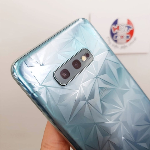 Miếng dán mặt lưng 3D vân kim cương cho Samsung S10E