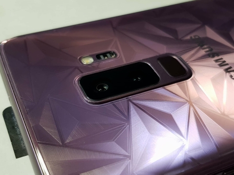 Miếng dán mặt lưng 3D vân kim cương cho Samsung S9 / S9 Plus