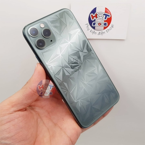 Miếng dán mặt lưng 3D vân kim cương Iphone 11 Pro Max / 11 Pro / 11