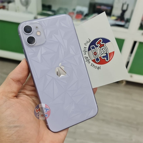 Miếng dán mặt lưng 3D vân kim cương Iphone 11 Pro Max / 11 Pro / 11