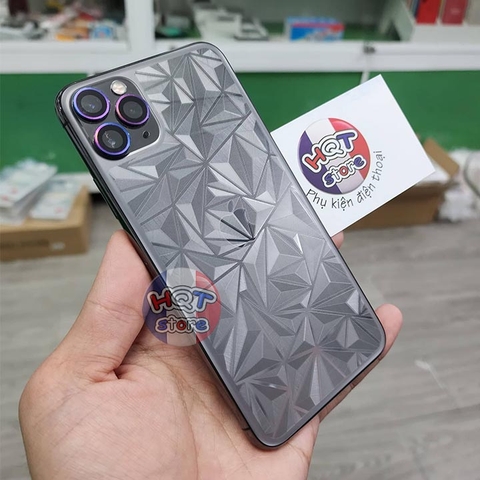 Miếng dán mặt lưng 3D vân kim cương Iphone 11 Pro Max / 11 Pro / 11