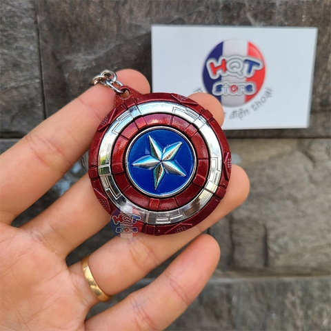Móc khóa khiên xoay Captain America (Winter Soldier)