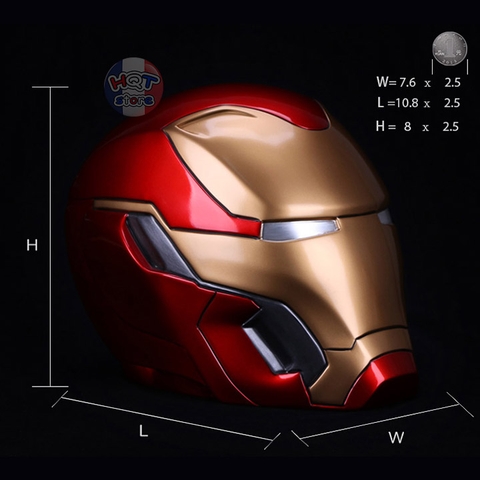 Mô hình đầu IRon Man Mark 50 Polystone tỉ lệ 1:1