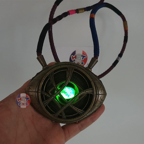 Mô hình dây chuyền Dr Strange Eye Of Agamotto tỉ lệ 1:1 kim loại LED