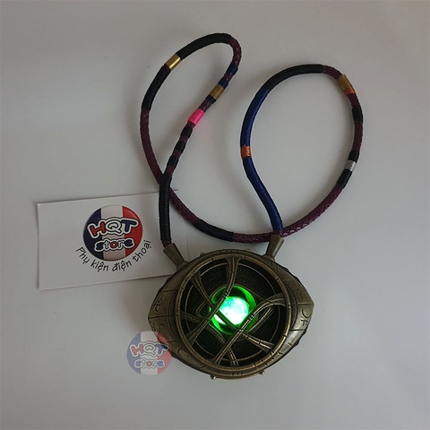 Mô hình dây chuyền Dr Strange Eye Of Agamotto tỉ lệ 1:1 kim loại LED