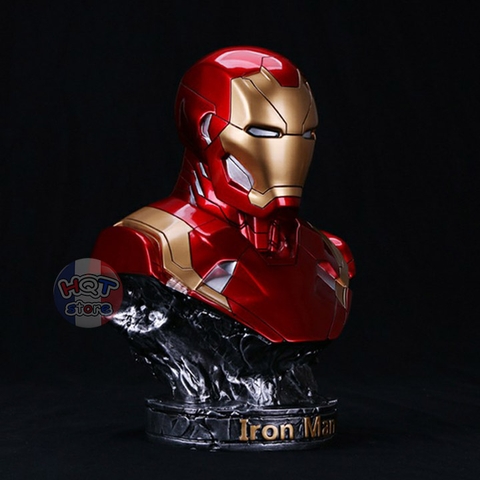 Mô hình IRon Man Mark 46 Polystone tỉ lệ 1:2 cao 35cm (MK46) Civil War