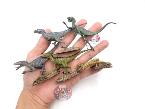 Mô hình khủng long Velociraptor Nanmu tỉ lệ 1/35 chính hãng (4 con)