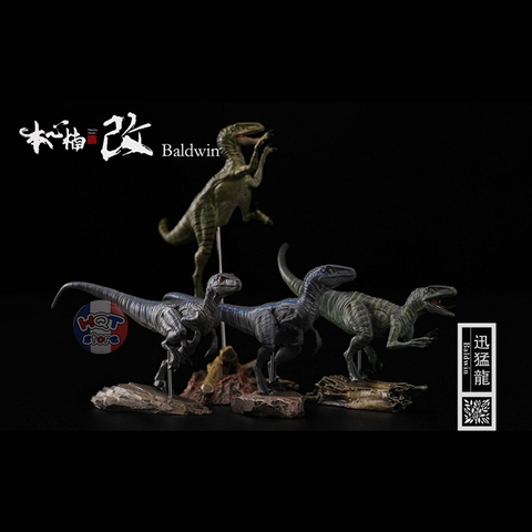 Mô hình khủng long Velociraptor Nanmu tỉ lệ 1/35 chính hãng (4 con)