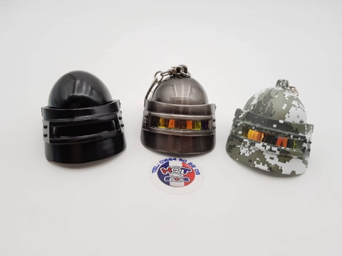 Móc khóa nón PUBG cấp 3 bản Camo Edition 6 cm