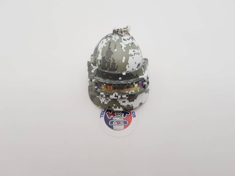 Móc khóa nón PUBG cấp 3 bản Camo Edition 6 cm
