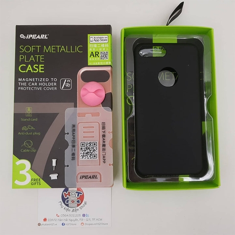 Ốp lưng chống vân tay iPearl Soft Metallic Plate Iphone 7 / 7 Plus
