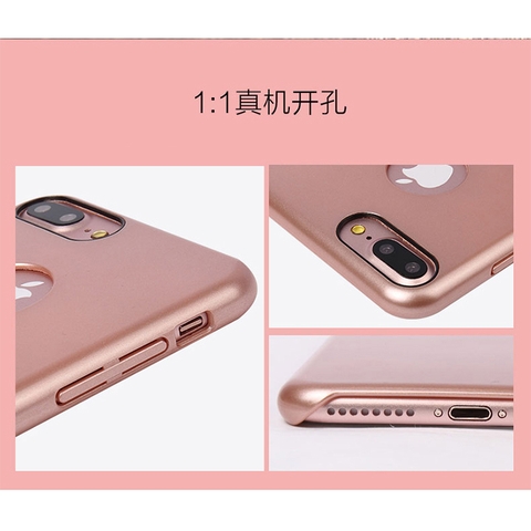 Ốp lưng chống vân tay iPearl Soft Metallic Plate Iphone 7 / 7 Plus