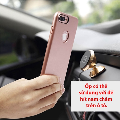 Ốp lưng chống vân tay iPearl Soft Metallic Plate Iphone 7 / 7 Plus