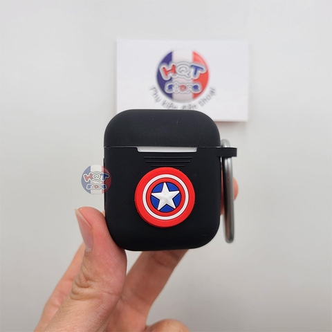 Ốp silicon case Marvel dễ thương cho tai nghe Apple Airpods