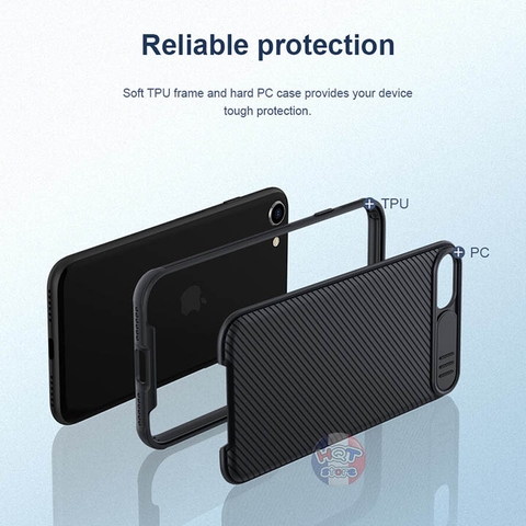 Ốp lưng bảo vệ camera Nillkin CamShield Pro cho Iphone SE 2020 / 8 / 7