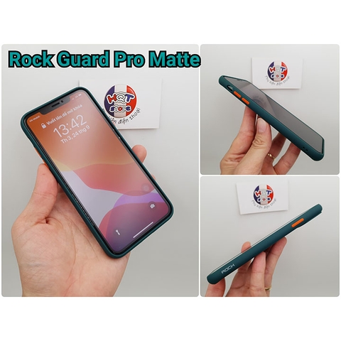 Ốp lưng chống sốc Rock Guard Pro Matte IPhone 11 Pro Max / 11 Pro / 11