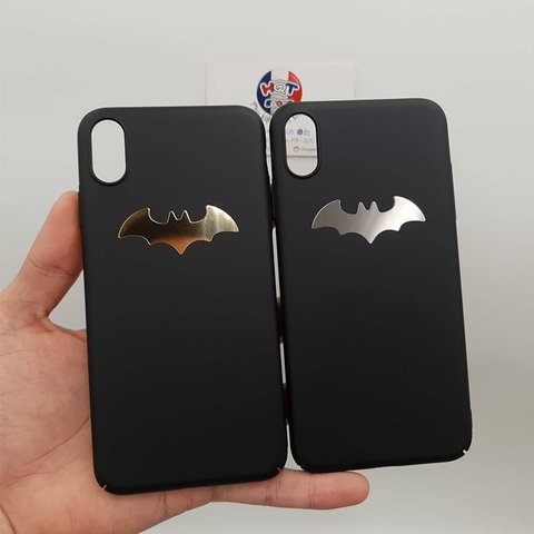 Ốp lưng chống bám vân tay logo Batman cho Iphone XS Max