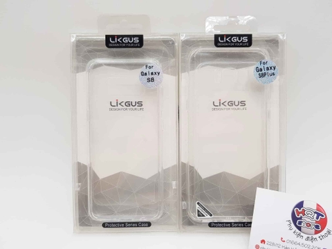 Ốp lưng chống sốc trong suốt viền dẻo Likgus Zero Samsung S8 / S8 Plus