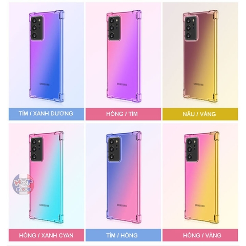 Ốp lưng dẻo trong suốt 7 màu Gradient Note 20 Ultra (5G) / Note 20