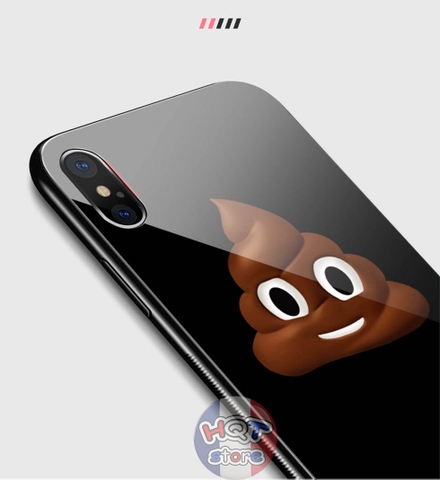 Ốp lưng Kính 9H Hình Animoji Totu cho IPhone X