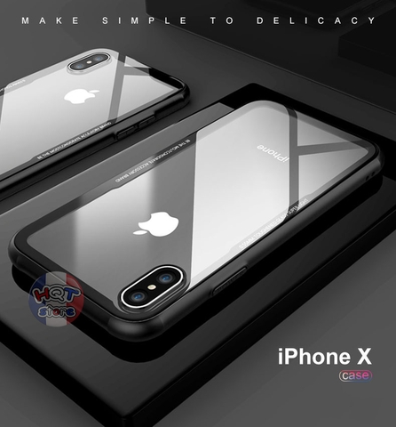 Ốp lưng kính 9H Likgus cho Iphone X Chính Hãng