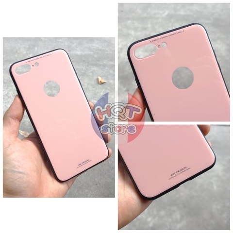 Ốp lưng kính cường lực Glass 9H WK Design cho IPhone 8Plus / 7Plus