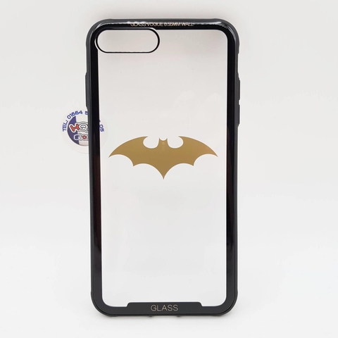 Ốp lưng kính trong 9H Batman Captain America Iphone X 7 Plus 8 Plus