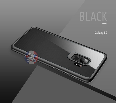 Ốp lưng trong suốt viền màu Rock cho Samsung S9 / S9 Plus