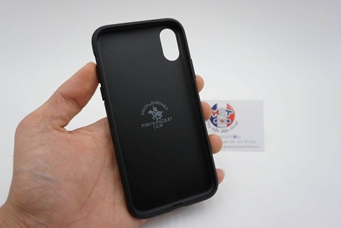 Ốp lưng vải da Polo & Racquet cho Iphone XS Max 6.5 Inch