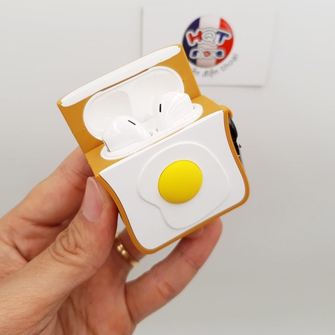 Ốp Silicon Case Trứng Ốp La cho tai nghe Airpods 1 / 2