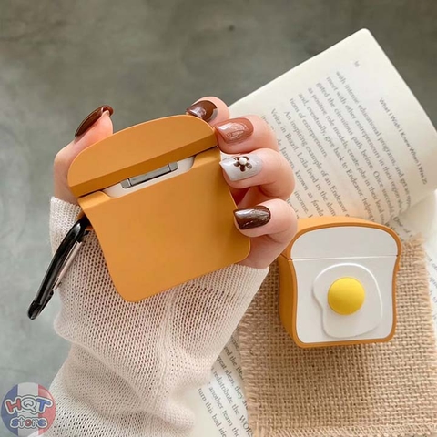 Ốp Silicon Case Trứng Ốp La cho tai nghe Airpods 1 / 2