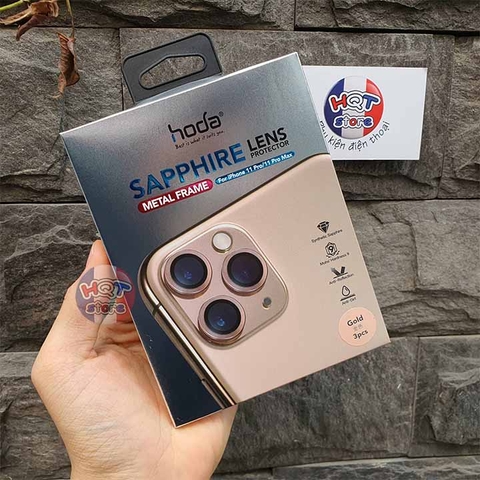 Ốp viền kính bảo vệ Camera Hoda Sapphire IPhone 11 Pro Max / 11 Pro